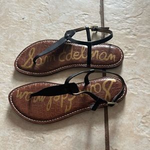 Sam Edelman sandals size 8M brown black strap leather